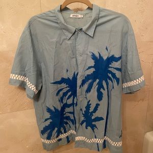 Gimaguas chico mens blue short sleeve shirt